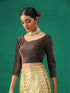 Espresso Shine Stretchy Blouse